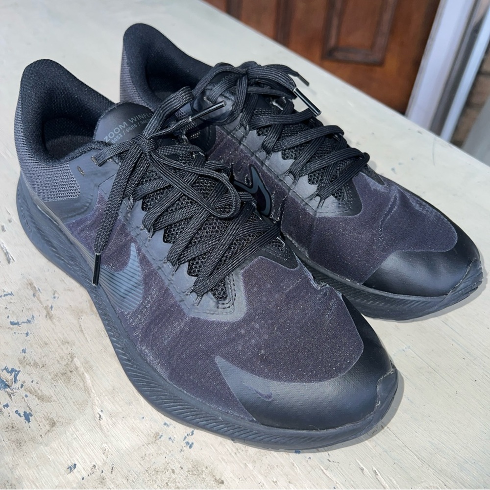 Nike Zoom Winflo 8 Men's Size 8.5 Blk Mesh Low Top Running Sneaker